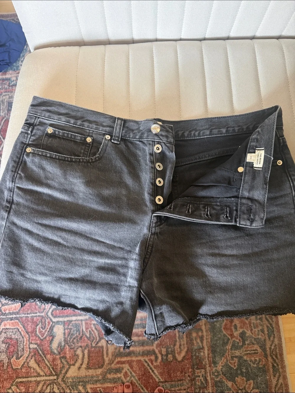 Madewell Black Denim Shorts